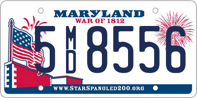 MD license plate 5MD8556