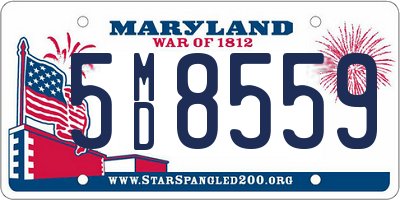 MD license plate 5MD8559