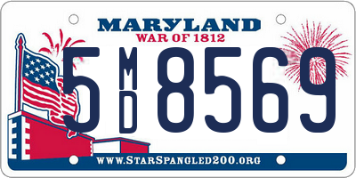 MD license plate 5MD8569