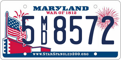 MD license plate 5MD8572