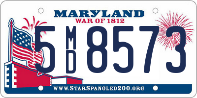 MD license plate 5MD8573