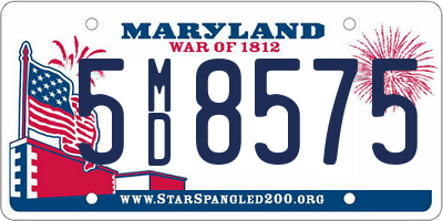 MD license plate 5MD8575