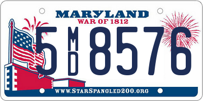 MD license plate 5MD8576