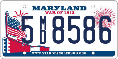 MD license plate 5MD8586