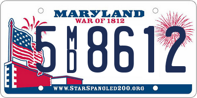 MD license plate 5MD8612