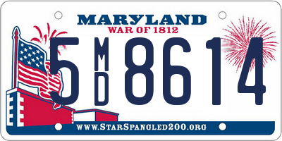 MD license plate 5MD8614