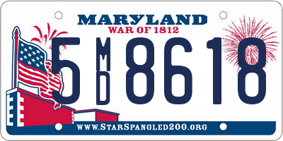 MD license plate 5MD8618