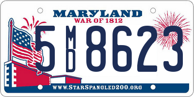 MD license plate 5MD8623