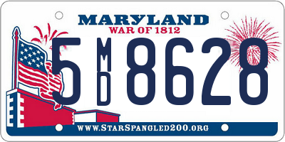 MD license plate 5MD8628