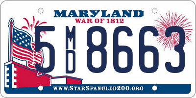 MD license plate 5MD8663