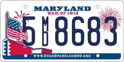 MD license plate 5MD8683