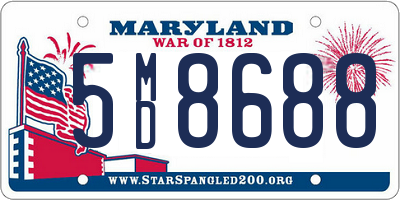 MD license plate 5MD8688