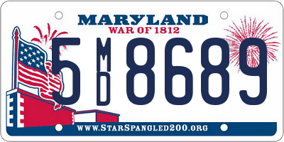 MD license plate 5MD8689