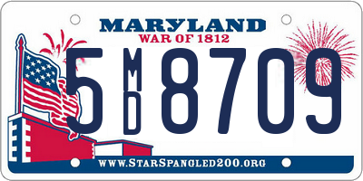 MD license plate 5MD8709