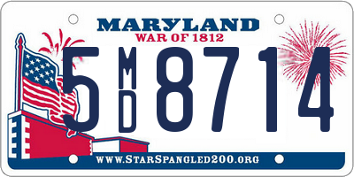 MD license plate 5MD8714