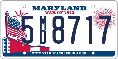 MD license plate 5MD8717