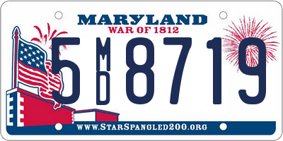 MD license plate 5MD8719