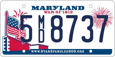 MD license plate 5MD8737
