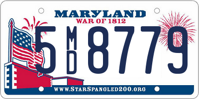 MD license plate 5MD8779