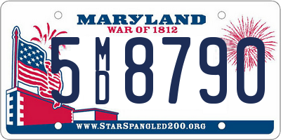 MD license plate 5MD8790
