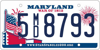 MD license plate 5MD8793