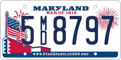 MD license plate 5MD8797