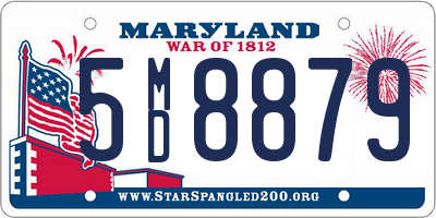 MD license plate 5MD8879