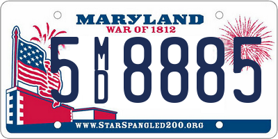 MD license plate 5MD8885