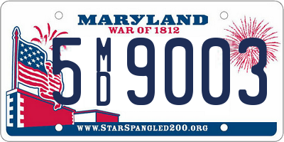 MD license plate 5MD9003