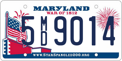 MD license plate 5MD9014