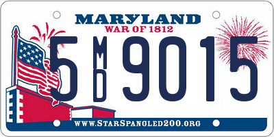 MD license plate 5MD9015