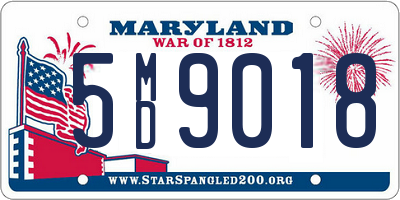 MD license plate 5MD9018