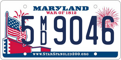 MD license plate 5MD9046