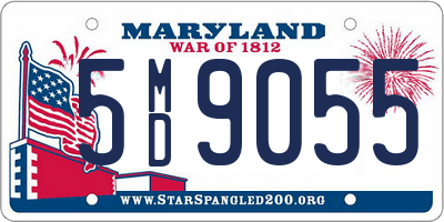 MD license plate 5MD9055