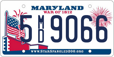 MD license plate 5MD9066