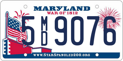 MD license plate 5MD9076