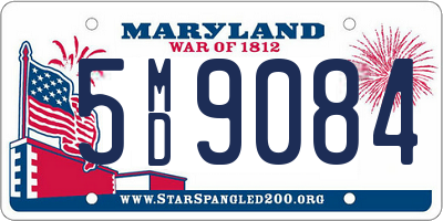 MD license plate 5MD9084