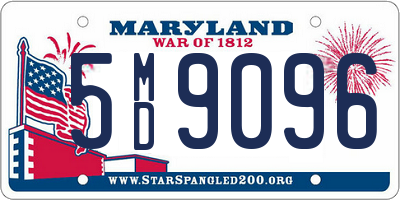 MD license plate 5MD9096