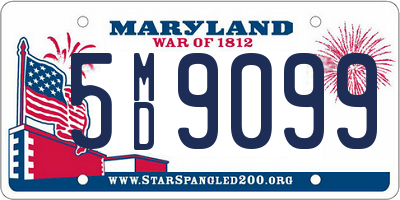 MD license plate 5MD9099