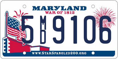 MD license plate 5MD9106