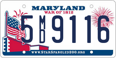 MD license plate 5MD9116