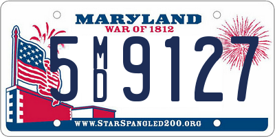 MD license plate 5MD9127