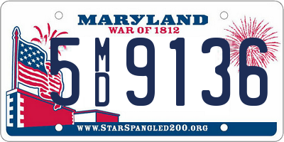 MD license plate 5MD9136