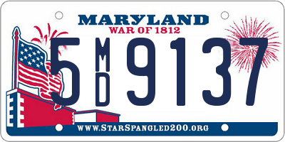 MD license plate 5MD9137