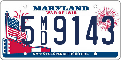 MD license plate 5MD9143