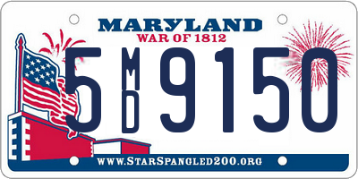 MD license plate 5MD9150