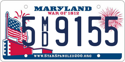MD license plate 5MD9155