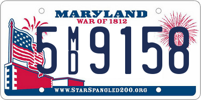 MD license plate 5MD9158