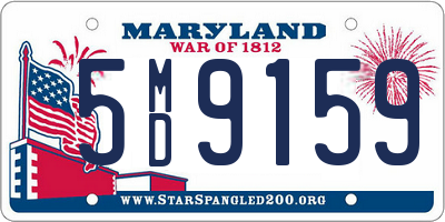 MD license plate 5MD9159