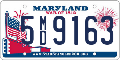 MD license plate 5MD9163